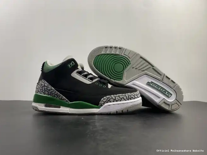 Official Maikesneakers 3 Air Green Jordan CT8532-030 Pine 0602
